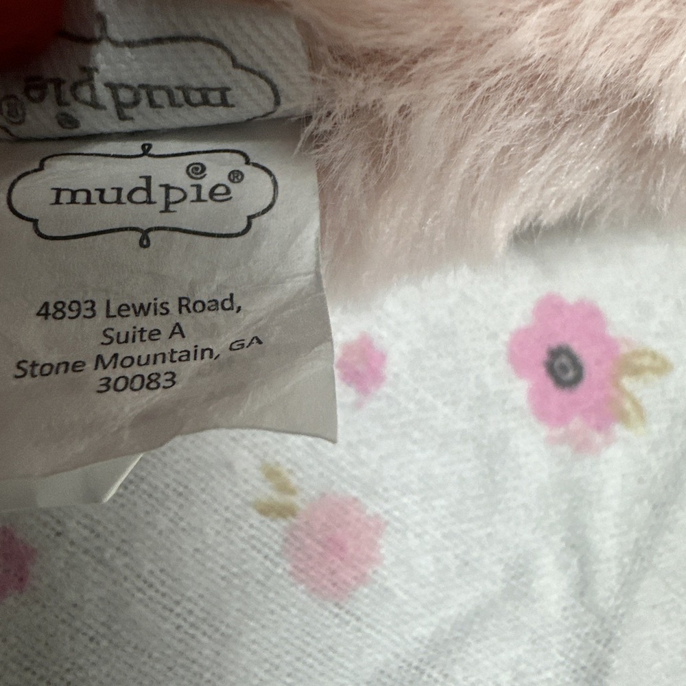 MUD PIE ** PRINCESS PLUSH (Ella The Bunny)  WOOBIE 14" Gently Used ~ Floppy Ears - Picture 9 of 11